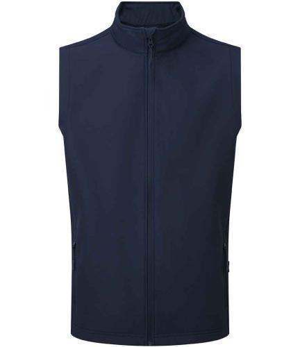 Premier Windchecker? Recycled Printable Soft Shell Gilet - NAV - 4XL